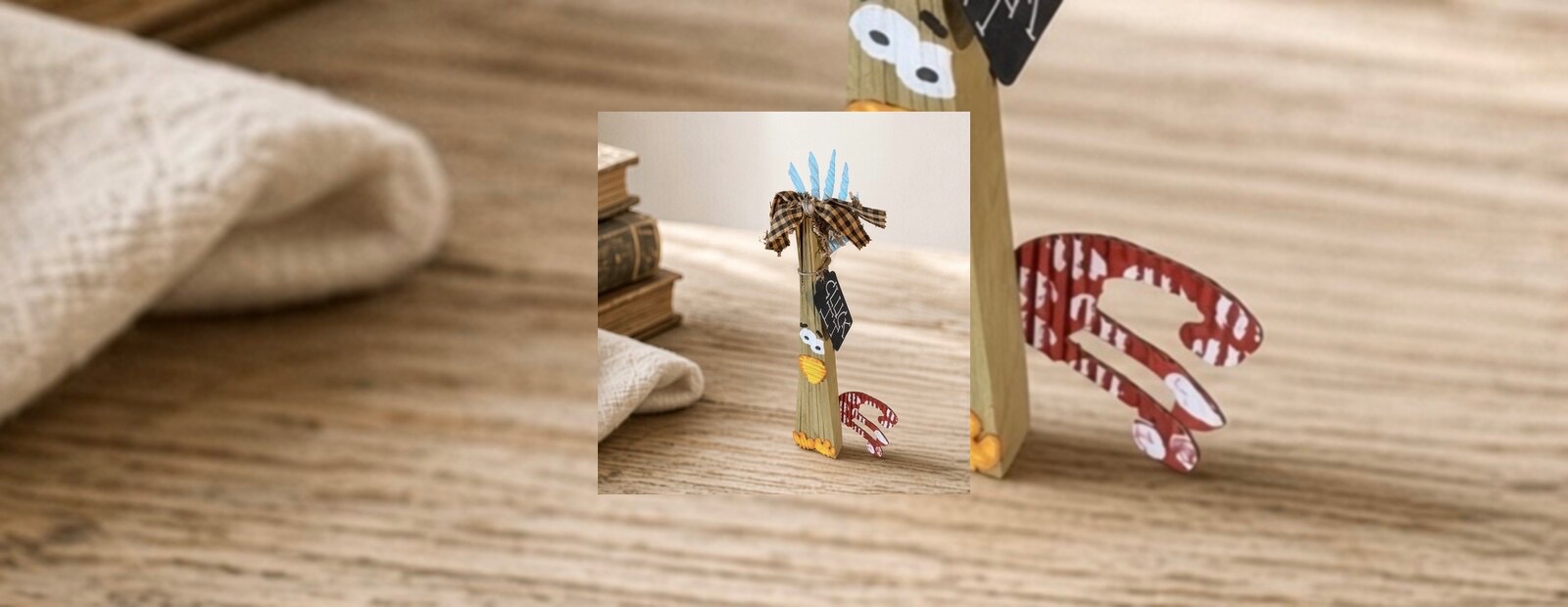 Wooden Chicken Shelf Sitter