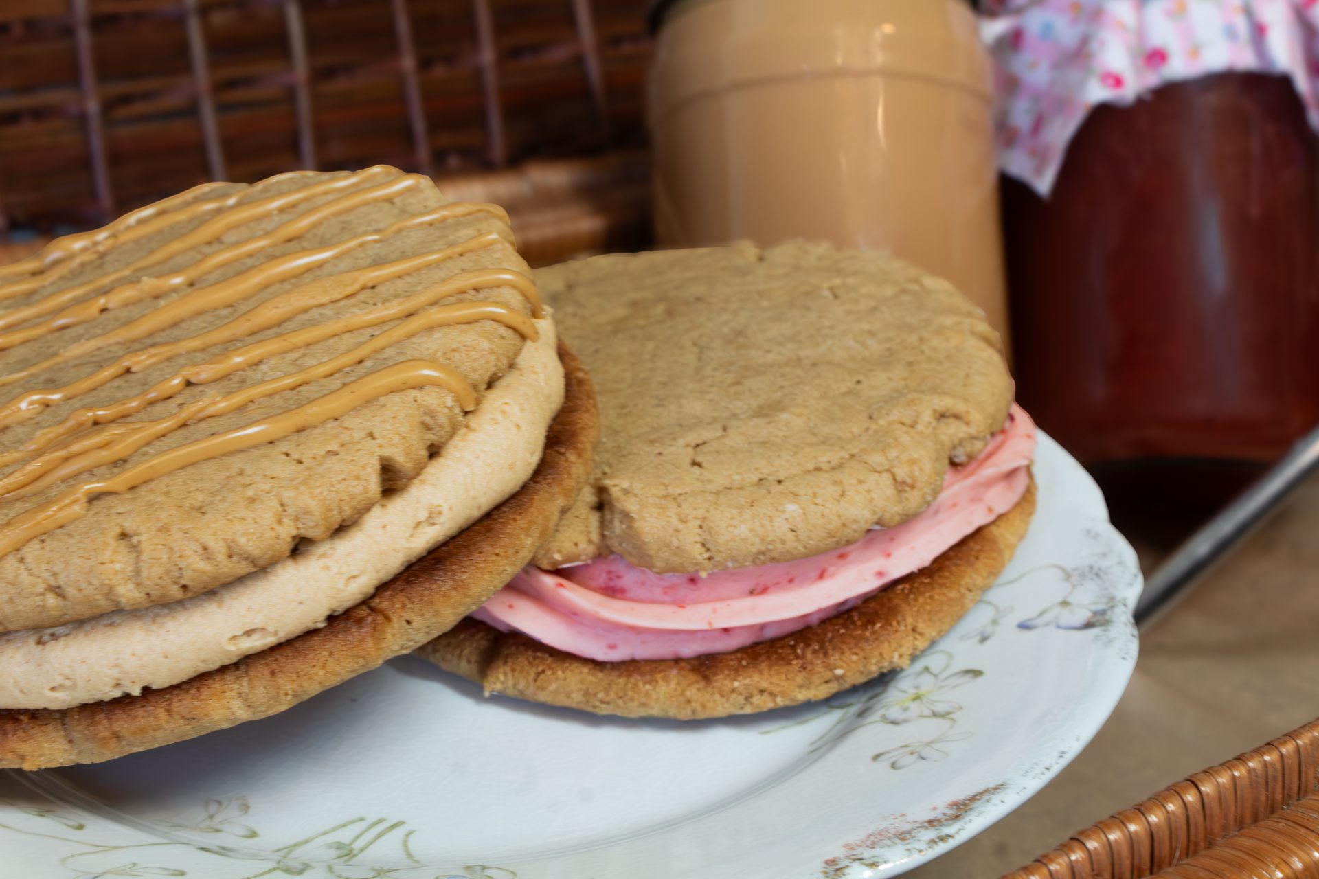 Peanut Butter Jumbo Cookie Stacks